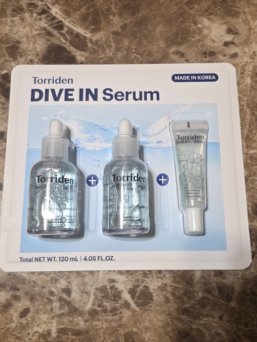 torrid Dive IN Serum Trio - Clear Bottles with Light Blue Accents